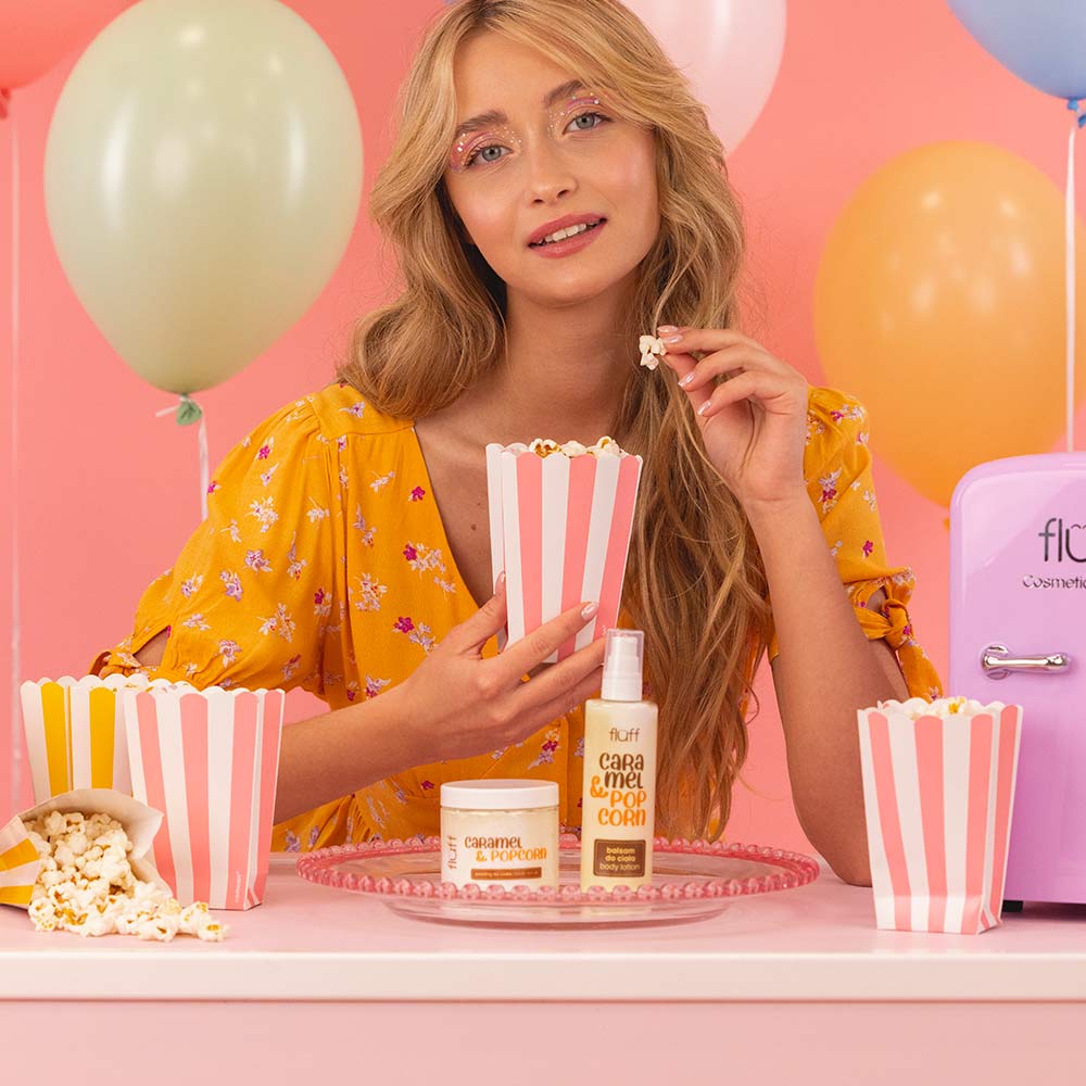 FLUFF - Gourm Caramel & Popcorn Hydraterende Lichaamsverzorging
