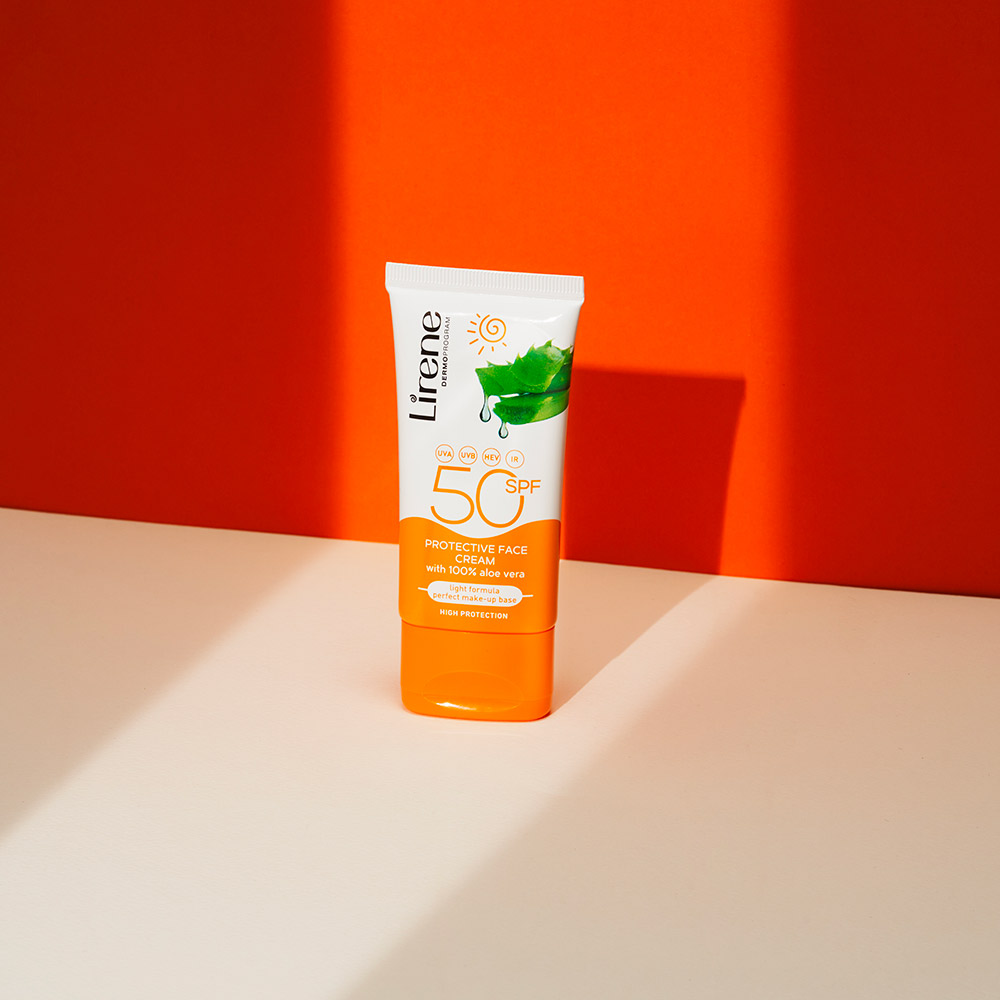 Lirene - Aloe Vera Protective Face Cream SPF50
