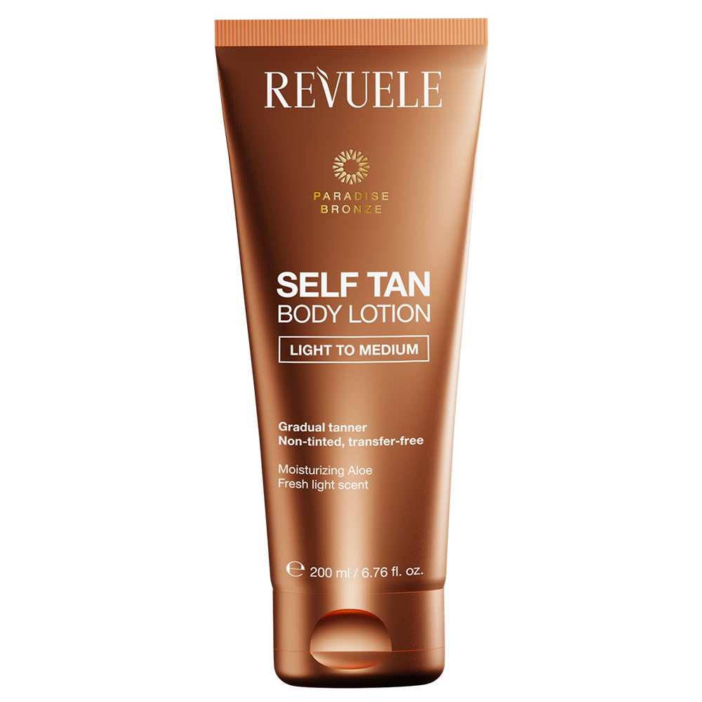 Revuele - Lotion autobronzante pour le corps, légère à moyenne